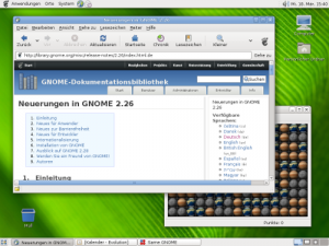 Der neue Gnome-Desktop 2.26 (Bild: gnome.org)