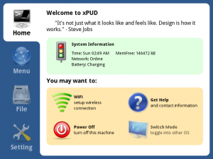 Mit Version 0.9 hat xPUD einen riesigen Schritt in der Entwicklung geschafft (Bild: xpud.org)