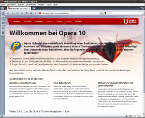 Opera 10 unter Ubuntu