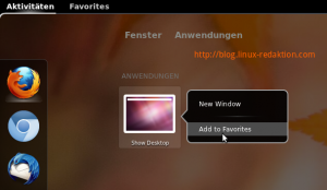 Showdesktop-Icon zu den Favoriten hinzufügen