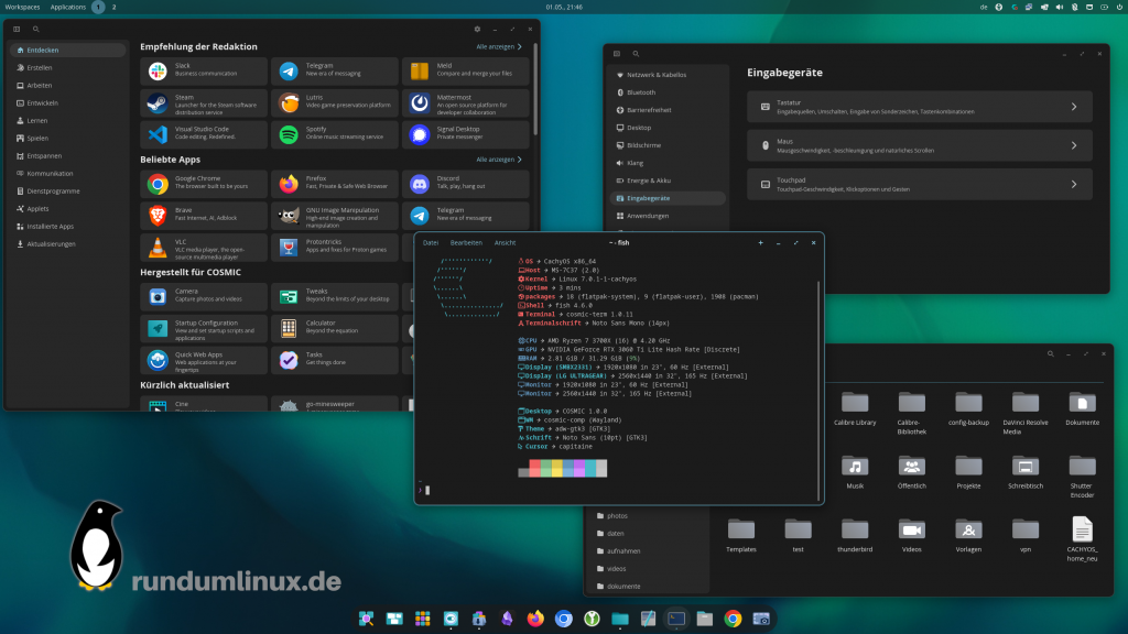 Floating Windows in Cosmic Desktop