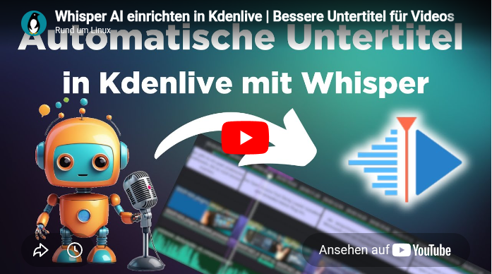 Whisper in Kdenlive